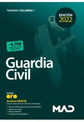 GUARDIA CIVIL ESCALA DE CABOS Y GUARDIAS TEMARIO VOL 1