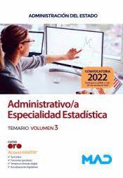 ADMINISTRATIVO/A ESPECIALIDAD ESTADSTICA TEMARIO VOL 3 ADMINISTRACIN GENERAL DEL ESTADO