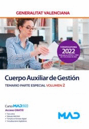 ESCALA AUXILIAR DE GESTI�N TEMARIO VOL 2 PARTE ESPECIAL GENERALITAT VALENCIANA