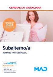 SUBALTERNO/A TEMARIO PARTE ESPECIAL GENERALITAT VALENCIANA