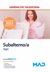 SUBALTERNO/A TEST GENERALITAT VALENCIANA