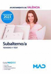 SUBALTERNO/A TEMARIO Y TEST AYUNTAMIENTO DE VALENCIA