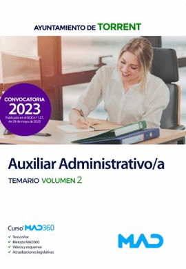 AUXILIAR ADMINISTRATIVO/A TEMARIO VOL 2 AYUNTAMIENTO DE TORRENTE