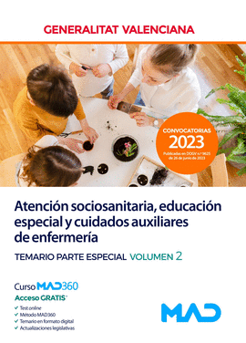 ATENCI�N SOCIOSANITARIA EDUCACI�N ESPECIAL Y CUIDADOS AUXILIARES DE ENFERMER�A TEMARIO PARTE ESPECIAL VOL 2