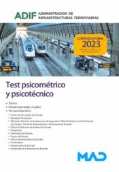 TEST PSICOM�TRICO Y PSICOT�CNICO ADMINISTRADOR DE INFRAESTRUCTURAS FERROVIARIAS (ADIF)