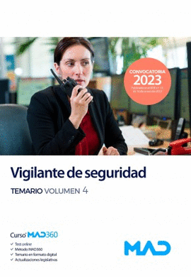 VIGILANTE DE SEGURIDAD TEMARIO VOL 4