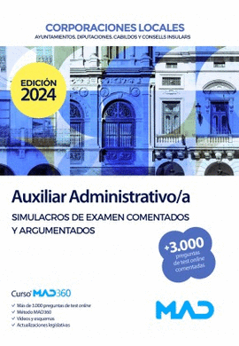 AUXILIAR ADMINISTRATIVO/A DE CORPORACIONES LOCALES SIMULACROS DE EXAMEN