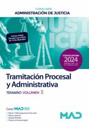 CUERPO DE TRAMITACI�N PROCESALY ADMINISTRATIVA (TURNO LIBRE) TEMARIO VOL 3 ADMINISTRACI�N DE JUSTICIA