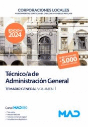 T�CNICO/A DE ADMINISTRACI�N GENERAL DE AYUNTAMIENTOS DIPUTACIONES Y OTRAS CORPORACIONES LOCALES
