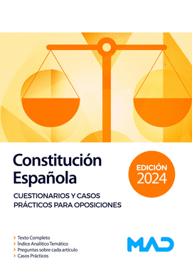 CONSTITUCI�N ESPA�OLA CUESTIONARIOS Y CASOS PR�CTICOS PARA OPOSICIONES