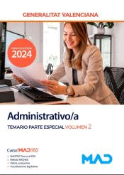 CUERPO ADMINISTRATIVO TEMARIO PARTE ESPECIAL VOL 2 GENERALITAT VALENCIANA