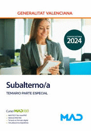 SUBALTERNO/A TEMARIO PARTE ESPECIAL GENERALITAT VALENCIANA