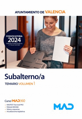 SUBALTERNO/A DEL AYUNTAMIENTO DE VALENCIA TET