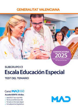 ESCALA EDUCACI�N ESPECIAL (SUBGRUPO C1) TEST DEL TEMARIO