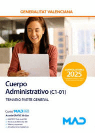 CUERPO ADMINISTRATIVO (C1-01) TEMARIO PARTE GENERAL GENERALITAT VALENCIANA