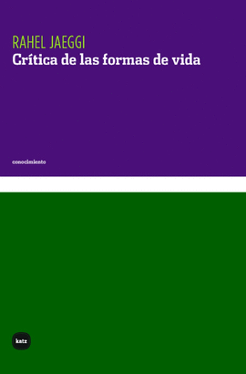 CR�TICA DE LAS FORMAS DE VIDA