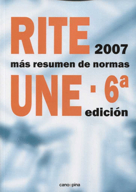 RITE 2007 M�S RESUMEN DE NORMAS UNE