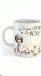 TAZA MINIMONI DE QU� COLOR ES UN BESO