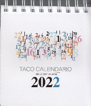 TACO CALENDARIO SAGRADO CORAZÓN (2022) PEANA NÚMEROS