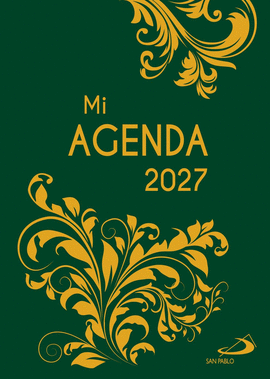 MI AGENDA (2027) ESTAMPADA VERDE/ORO