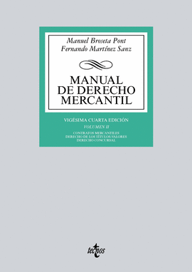 MANUAL DE DERECHO MERCANTIL VOL.II