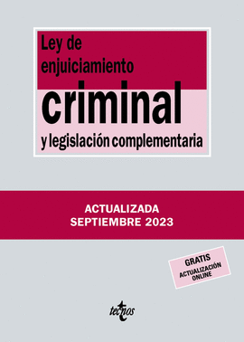 LEY DE ENJUICIAMIENTO CRIMINAL Y LEGISLACIN COMPLEMENTARIA
