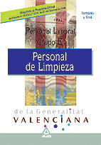 PERSONAL DE LIMPIEZA, PERSONAL LABORAL GENERALITAT DE VALENCIA TEMARIO Y TEST