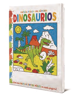 PINTURA MAGICA CON NUMEROS -  DINOSAURIOS