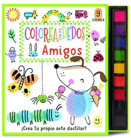 COLOREA CON TUS DEDOS - AMIGOS