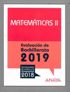 MATEMTICAS II (EVALUACIN DE BACHILLERATO 2019)