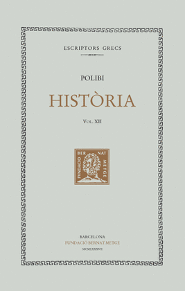 HIST�RIA, VOL. XII I �LTIM (LLIBRES XXXVIII-XXXIX)