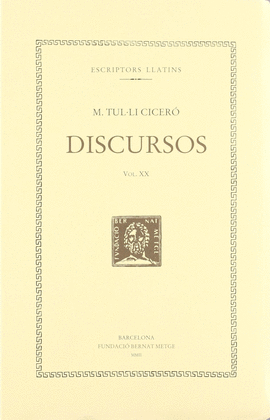 DISCURSOS, VOL. XX: FIL�PIQUES I-II