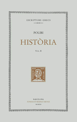 HIST�RIA, VOL. II: LLIBRES II-LX- CXVIII-IV, I-XXXVII