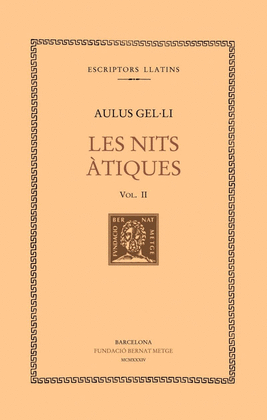 LES NITS �TIQUES, VOL. II: LLIBRES III-IV