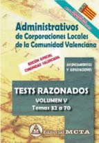 ADMINISTRATIVOS DE CORPORACIONES LOCALES DE LA COMUNIDAD VALENCIANA TESTS RAZONA