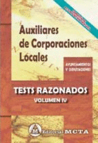AUXILIARES DE CORPORACIONES LOCALES DE LA COMUNIDAD VALENCIANA TESTS RAZONADOS V