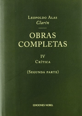 OBRAS COMPLETAS DE CLARN IV. CRTICA (2 VOL.)