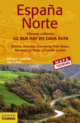 MAPA DE CARRETERAS ESPA�A NORTE 1:340.000 - (DESPLEGABLE)