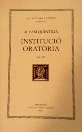 INSTITUCI� ORAT�RIA, VOL. II: LLIBRE II