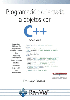 PROGRAMACIN ORIENTADA A  OBJETOS C++