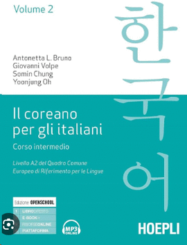 COREANO PER ITALIANI.CORSO INTERMEDIO.A2.(STUDI ORIENTALI)