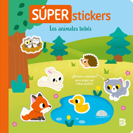 SUPER STICKERS LOS ANIMALES BEB