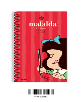 MAFALDA (2022) AGENDA ANILLADA ROJA