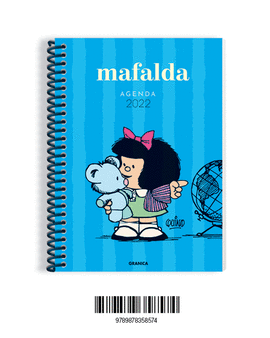 MAFALDA (2022) AGENDA ANILLADA AZUL