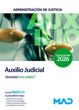 AUXILIO JUDICIAL TEMARIO VOL 1 ADMINISTRACI�N DE JUSTICIA