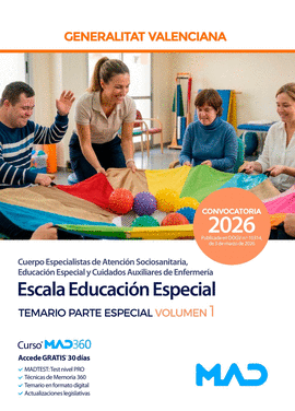 ESCALA EDUCACI�N ESPECIAL TEMARIO PARTE ESPECIAL VOL 1