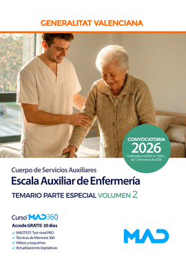 CUERPO DE SERVICIOS AUXILIARES ESCALA AUXILIAR DE ENFERMER�A TEMARIO PARTE ESPECIAL VOL 2