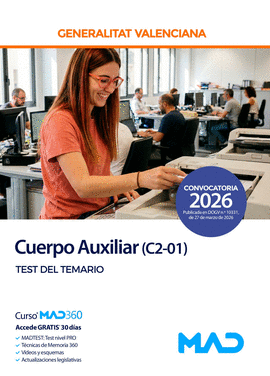 CUERPO AUXILIAR (C2-01) TEST DEL TEMARIO