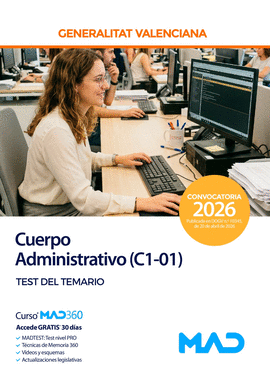 CUERPO ADMINISTRATIVO (C1-01) TEST DEL TEMARIO
