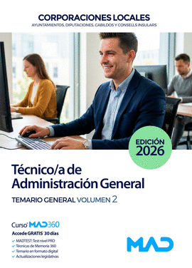 T�CNICO DE ADMINISTRACI�N GENERAL TEMARIO GENERAL VOL 2